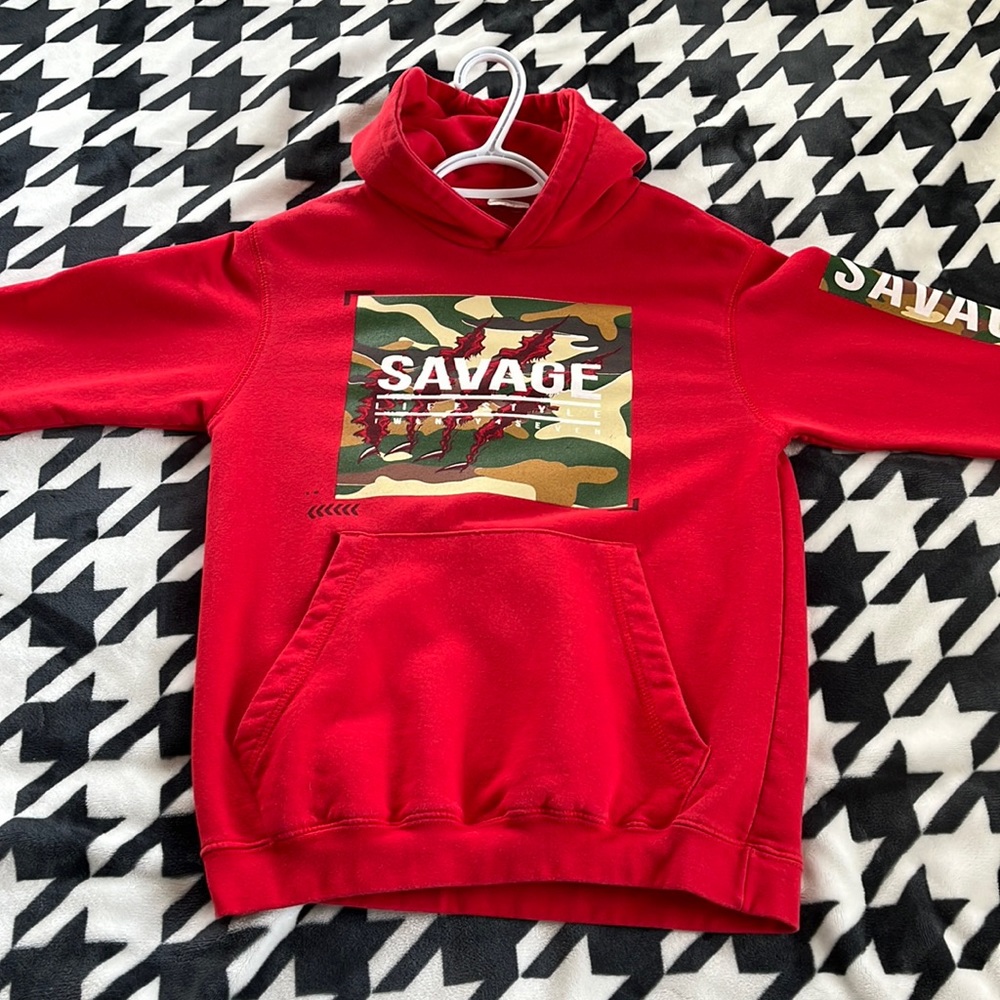 Red hoodie